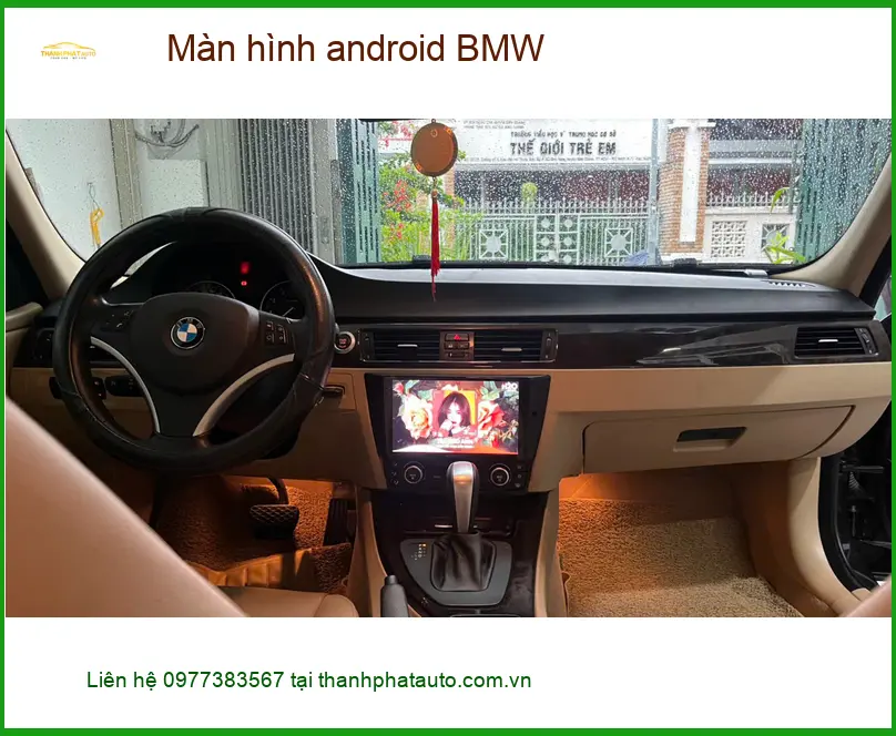 Anh Khang lắp màn hình android BMW X5 tại Phú Nhuận để tiện ích hơn