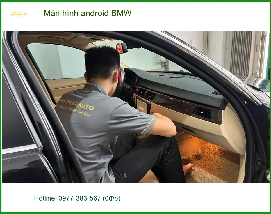 Anh Khang lắp màn hình android BMW X5 tại Quận 3 để có nhiều tiện ích hơn ảnh thực tế 4