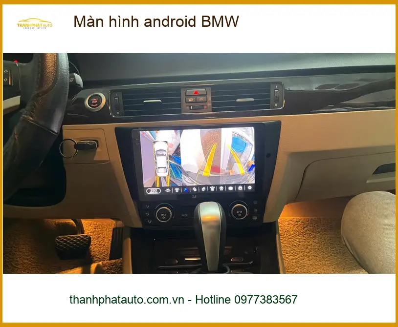 Anh Hưng nâng cấp màn hình Android cho BMW 3 Series tại Quận 6 vì màn zin cũ kỹ