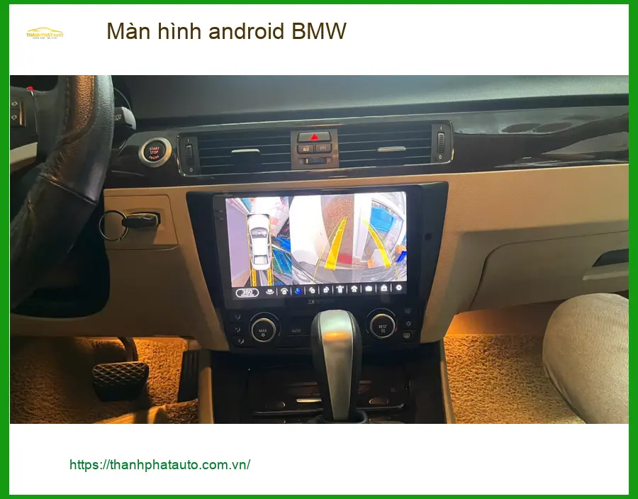 Anh Sỹ lắp màn hình android BMW 320i Quận 1 để nâng cấp tính năng.