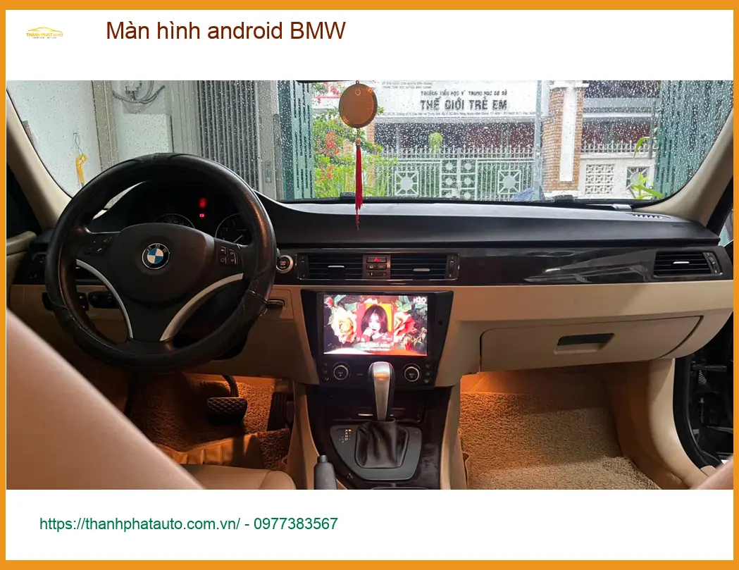 Anh Sỹ lắp màn hình android BMW 320i Quận 1 để nâng cấp tính năng. ảnh thực tế 4