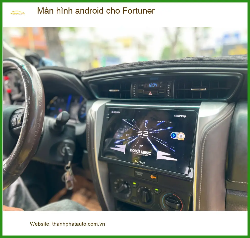 Anh Thiên nâng cấp màn hình Android cho Fortuner tại Quận Gò Vấp ảnh thực tế 2