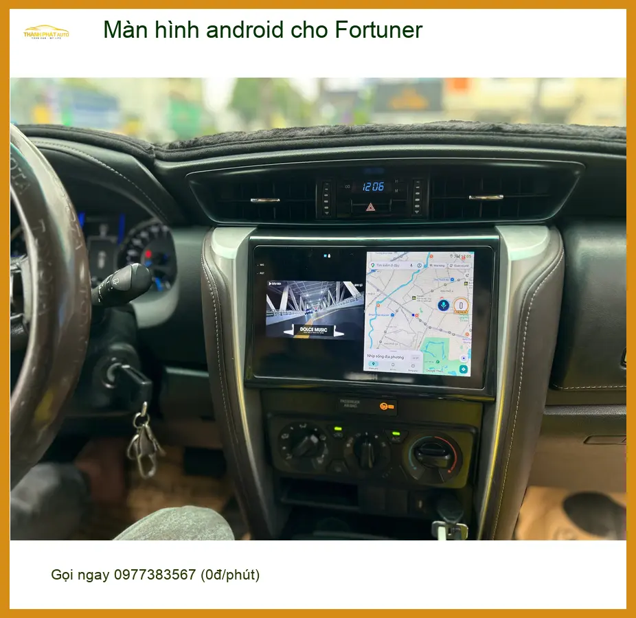 Chị Thảo lắp màn hình android cho Fortuner tại Quận 12 vì muốn có trải nghiệm giải trí tốt hơn ảnh thực tế 2