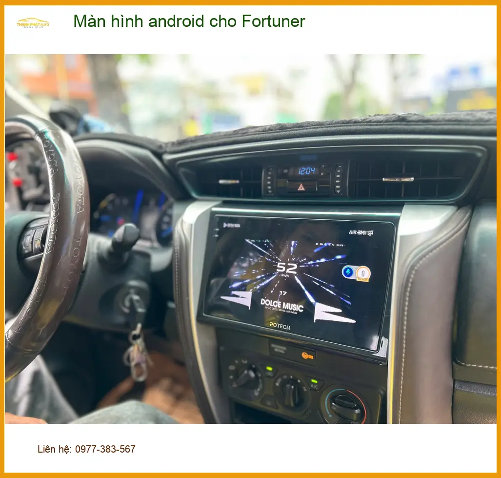 Chị Thảo lắp màn hình android cho Fortuner tại Quận 12 vì muốn có trải nghiệm giải trí tốt hơn ảnh thực tế 5