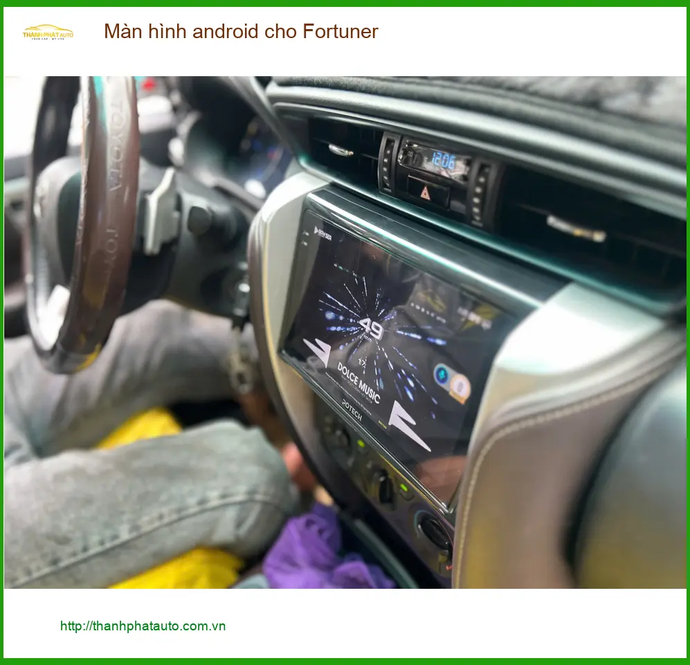Anh Quang lắp màn hình Android cho Fortuner tại Bình Chánh uy tín, giá tốt ảnh thực tế 2