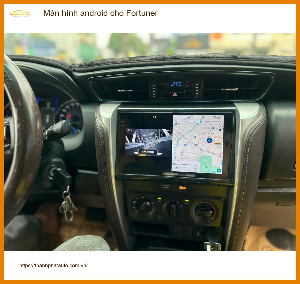 Anh Quang lắp màn hình Android cho Fortuner tại Bình Chánh uy tín, giá tốt ảnh thực tế 5