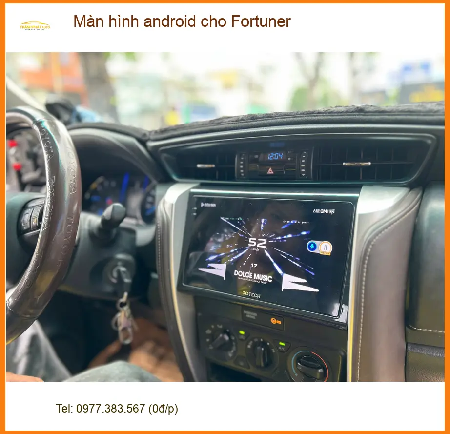 Bác Lâm lắp màn hình android cho Fortuner tại Quận Nhà Bè để nâng tầm trải nghiệm lái ảnh thực tế 3