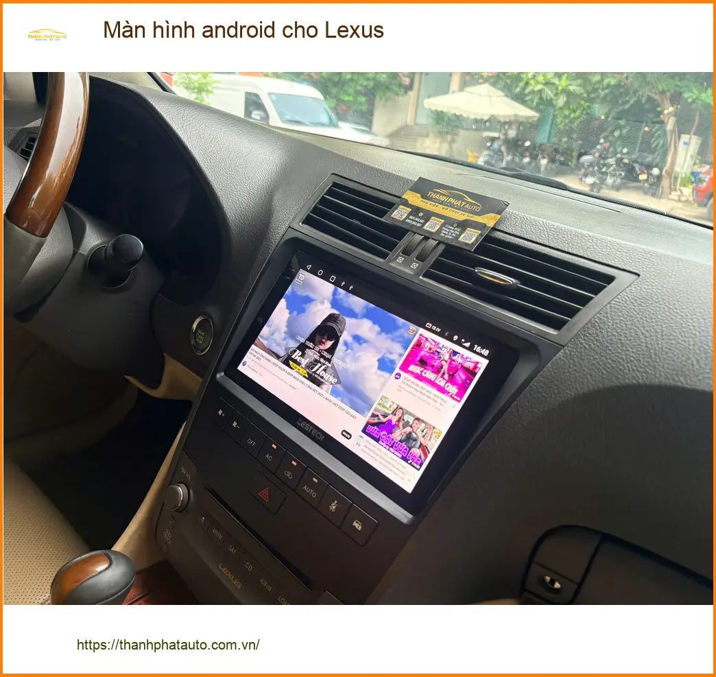 Chị Thảo nâng cấp màn hình Android cho Lexus tại Quận Tân Phú để trải nghiệm tiện ích hiện đại ảnh thực tế 2