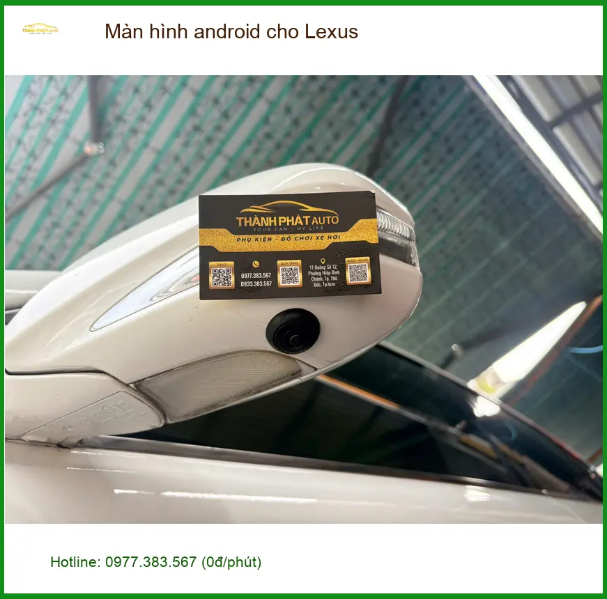 Chị Thảo lắp màn hình android cho Lexus ES300h tại Gò Vấp vì muốn giải trí cao cấp hơn ảnh thực tế 2
