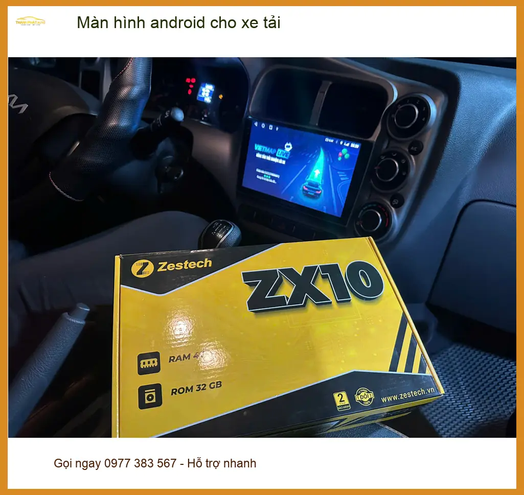 Anh Khải lắp màn hình Android cho xe tải Hino 300 tại Quận Thủ Đức để tiện đường chạy hàng