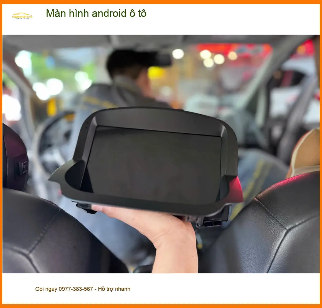 Chú Lâm lắp màn hình android ô tô Hyundai Creta tại Quận 8 vì màn hình zin hay giật lag ảnh thực tế 4