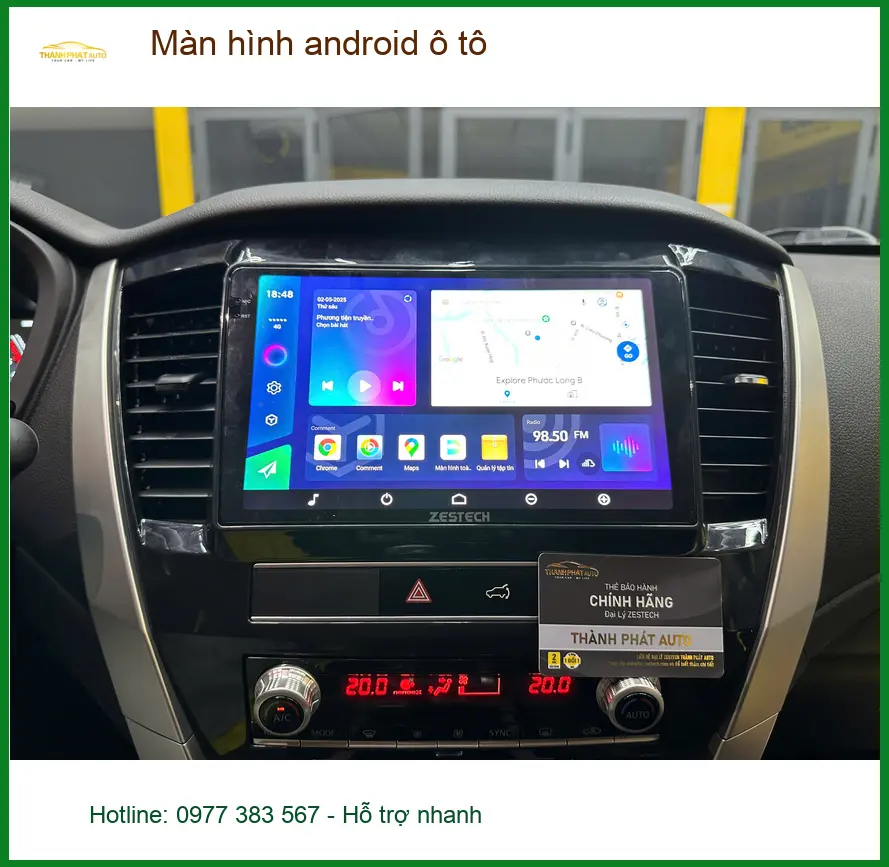 Anh Minh lắp màn hình android ô tô cho Kia K3 tại Quận Bình Tân vì màn zin cũ quá hạn chế ảnh thực tế 3