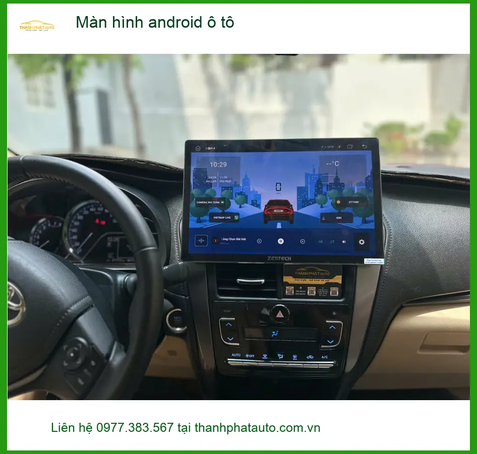 Chị Thảo nâng cấp Màn hình android ô tô Hyundai Santa Fe ở Quận 11 để trải nghiệm lái tốt hơn