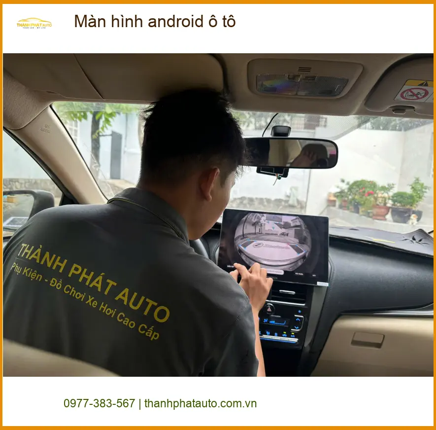 Anh Đức lắp Màn hình android ô tô cho Toyota Vios tại Quận Bình Tân để tiện xem dẫn đường