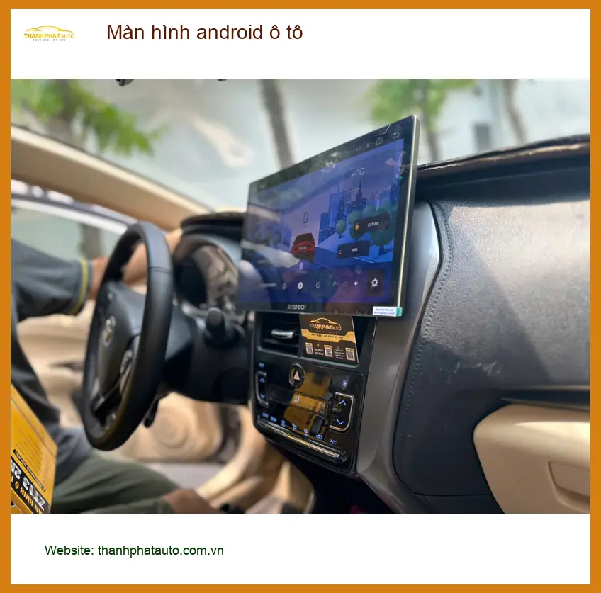 Anh Đức lắp Màn hình android ô tô cho Toyota Vios tại Quận Bình Tân để tiện xem dẫn đường ảnh thực tế 2