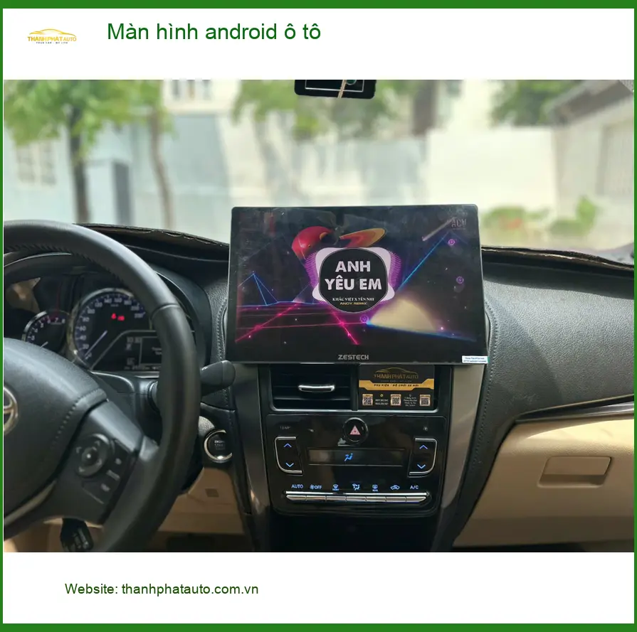 Chị Thảo nâng cấp Màn hình android ô tô Hyundai Santa Fe ở Quận 11 để trải nghiệm lái tốt hơn ảnh thực tế 3