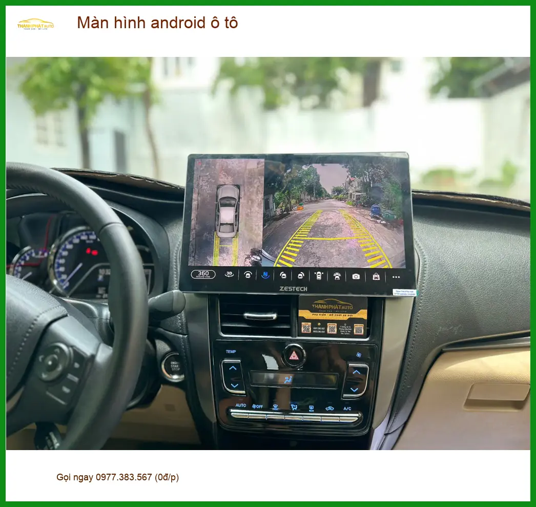 Anh Đức lắp Màn hình android ô tô cho Toyota Vios tại Quận Bình Tân để tiện xem dẫn đường ảnh thực tế 4