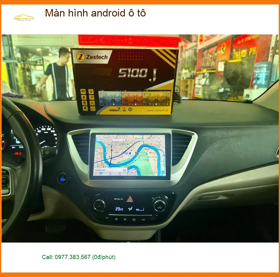 Cô Tuyết lắp màn hình android ô tô Honda CRV ở Quận 9 để giải trí. ảnh thực tế 2