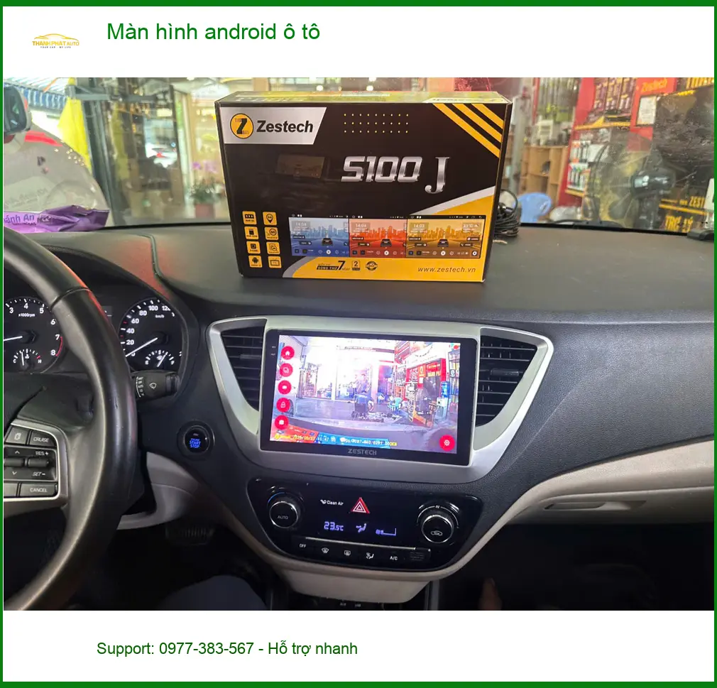 Anh Duy lắp màn hình android ô tô cho Hyundai Accent tại Quận 5 để tiện dẫn đường và giải trí ảnh thực tế 2