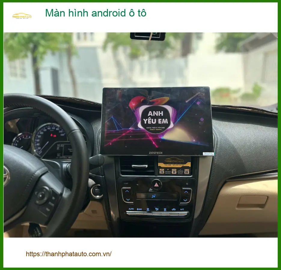 Anh Khang nâng cấp màn hình Android ô tô cho Hyundai Accent ở Quận 2