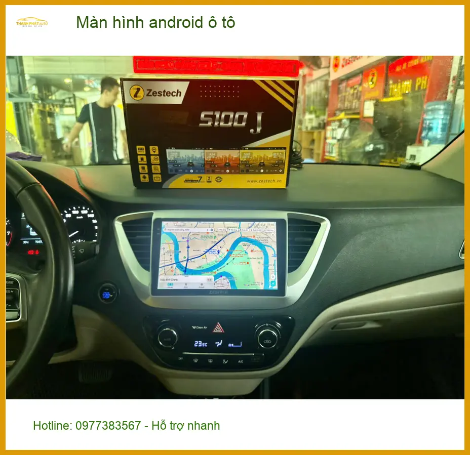 Anh Tùng lắp màn hình Android ô tô Kia K3 tại Quận 12 để lái xe tiện nghi hơn ảnh thực tế 3
