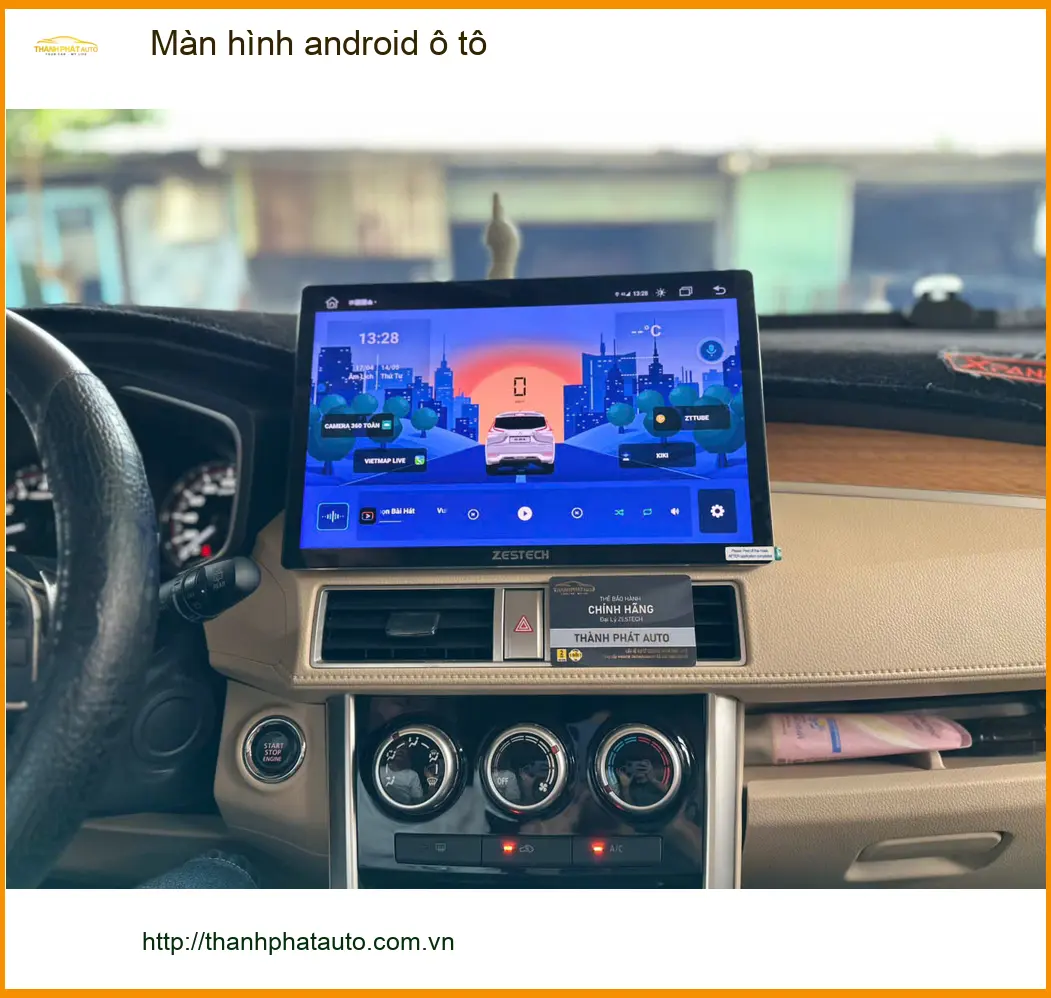 Chị Thảo lắp màn hình android ô tô cho Honda CRV tại Quận 9