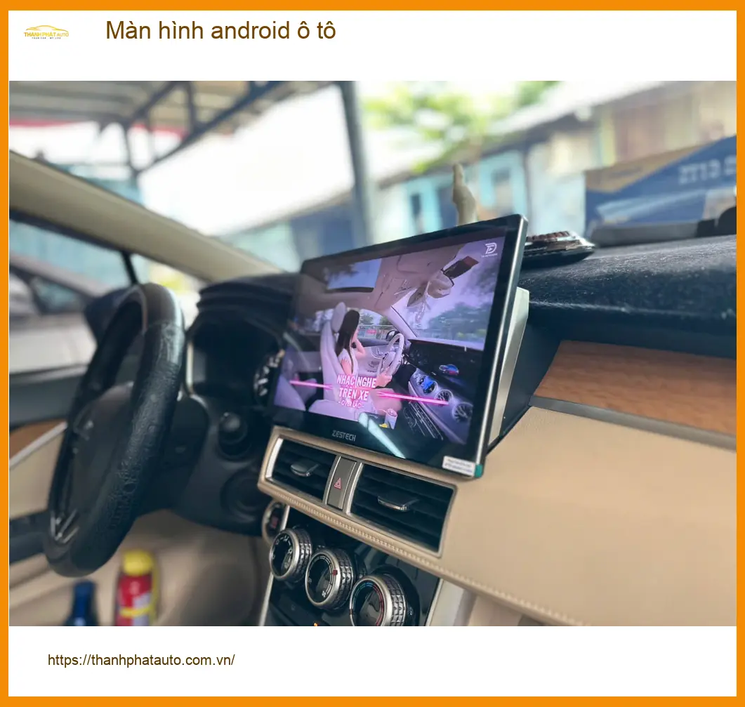 Chị Thảo lắp màn hình android ô tô cho Honda CRV tại Quận 9 ảnh thực tế 2