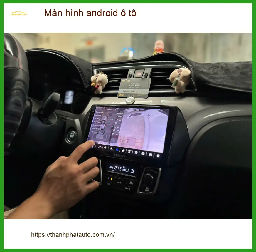 Chị Thảo Vy lắp màn hình Android ô tô cho Suzuki XL7 tại Quận 2 để tiện di chuyển hơn ảnh thực tế 2