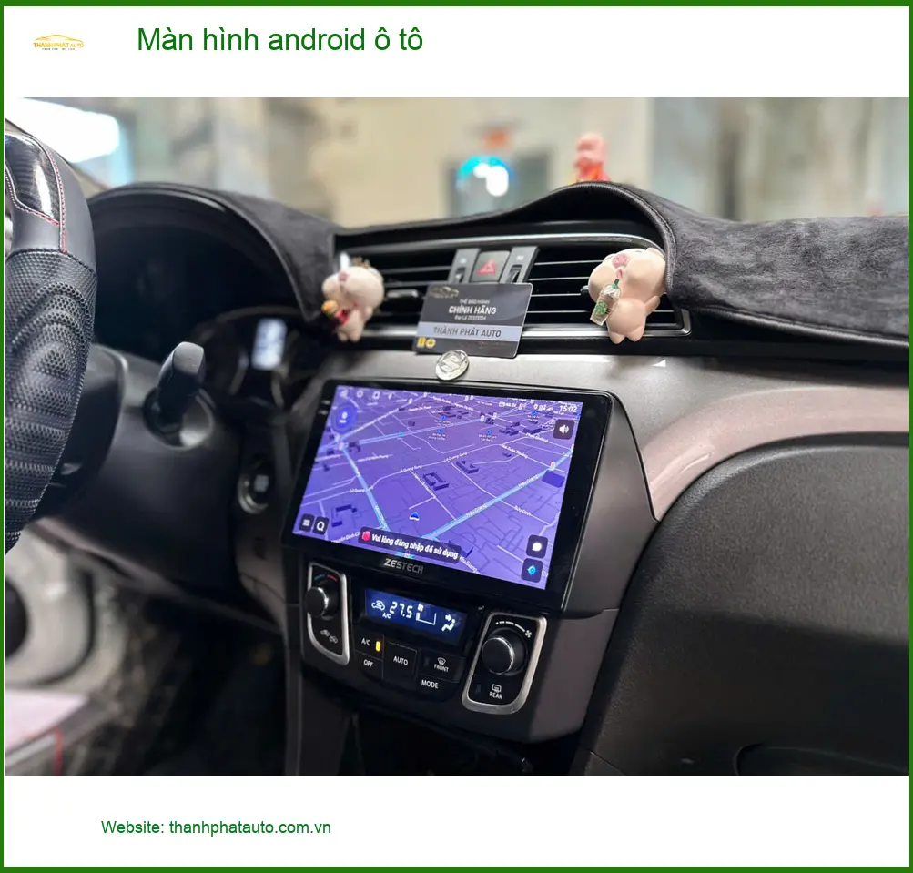Chị Thảo Vy lắp màn hình Android ô tô cho Suzuki XL7 tại Quận 2 để tiện di chuyển hơn ảnh thực tế 3