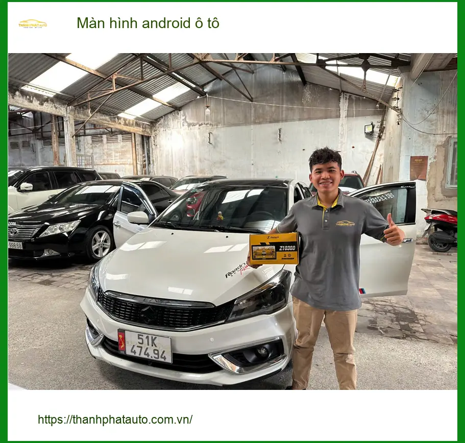 Chị Thảo Vy lắp màn hình Android ô tô cho Suzuki XL7 tại Quận 2 để tiện di chuyển hơn ảnh thực tế 4
