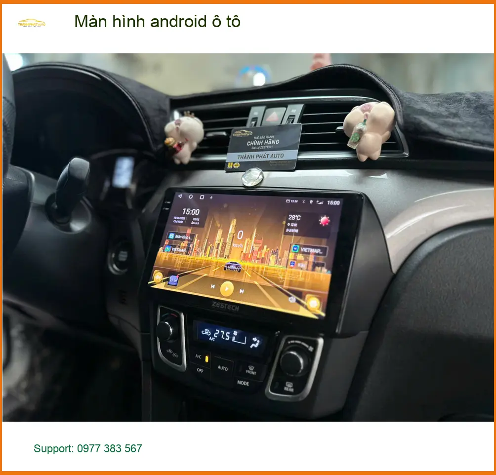 Chị Thảo Vy lắp màn hình Android ô tô cho Suzuki XL7 tại Quận 2 để tiện di chuyển hơn ảnh thực tế 5