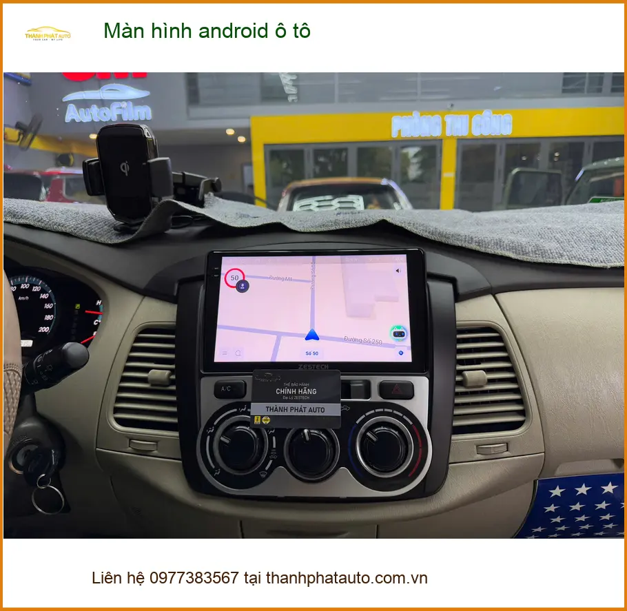 Chị Lan Anh lắp màn hình android ô tô Mazda CX-5 tại Quận 9 để dẫn đường và giải trí ảnh thực tế 4