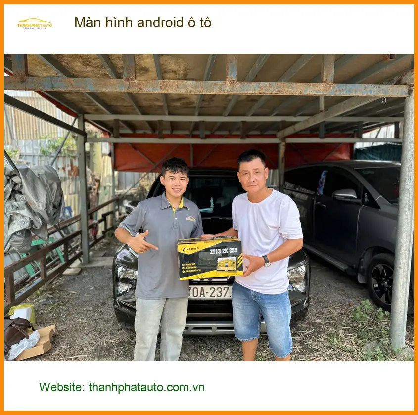 Anh Minh lắp màn hình Android cho Camry ở Quận 2 để xem bản đồ ảnh thực tế 5