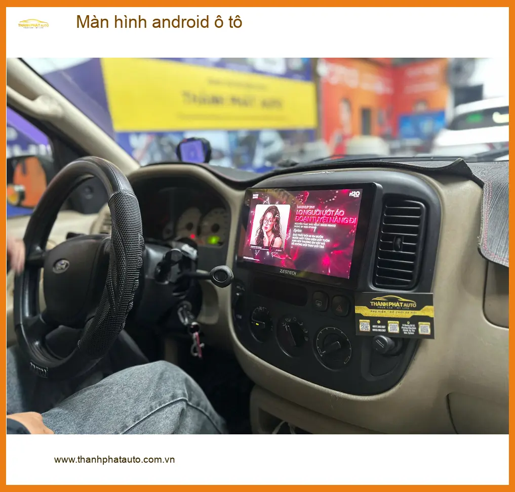 Anh Tùng lắp màn hình android ô tô thông minh cho Hyundai Accent tại Quận Gò Vấp ảnh thực tế 2
