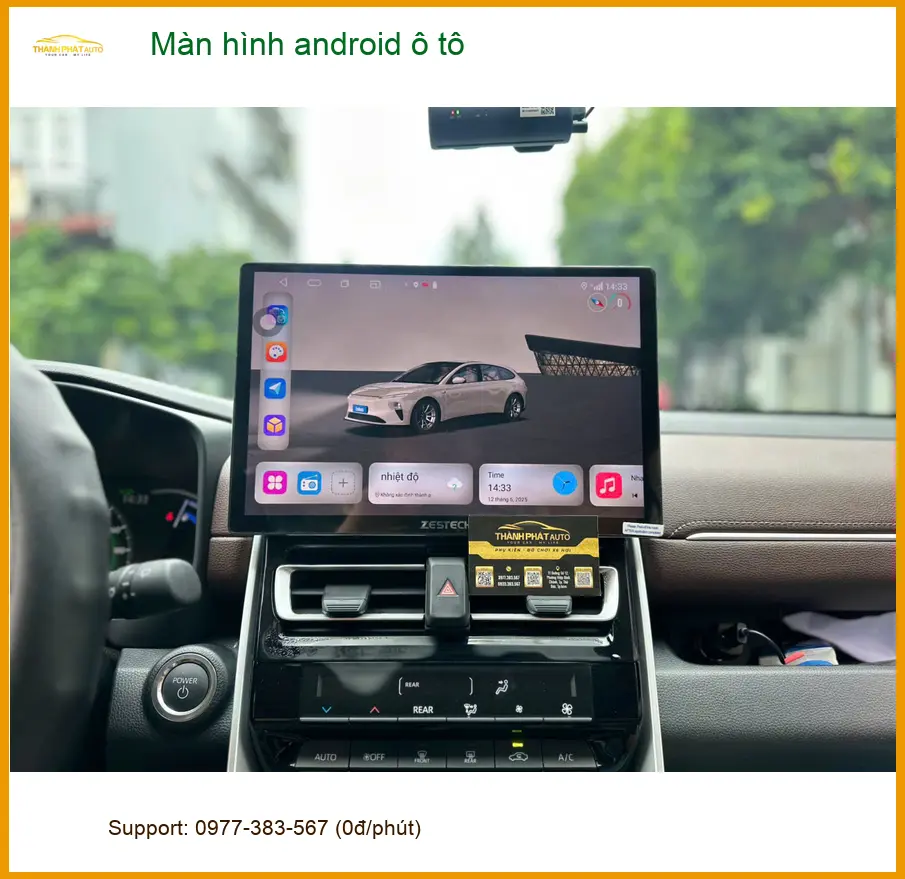 Anh Khang độ màn hình Android ô tô Hyundai Accent tại Quận 2 thay màn zin ảnh thực tế 3