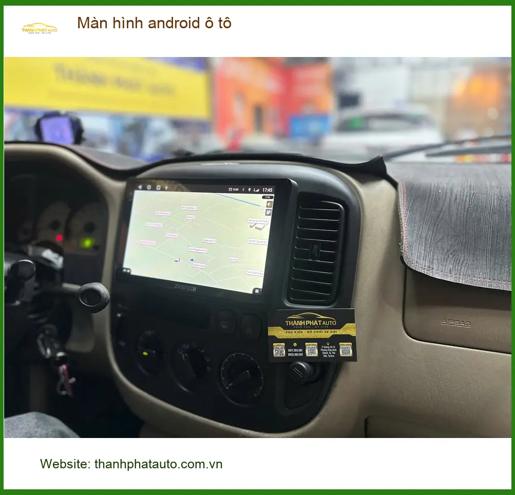 Chị Mai lắp màn hình Android ô tô cho Kia K3 tại Quận Tân Bình để xem YouTube ảnh thực tế 3
