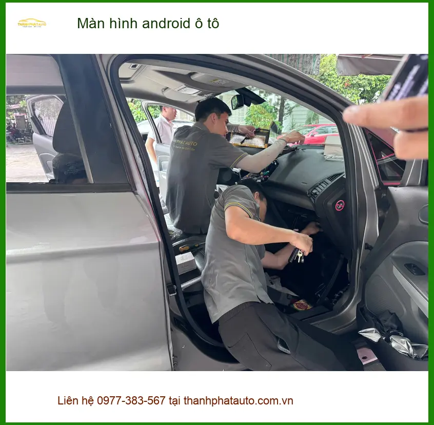 Chị Thảo lắp màn hình android ô tô cho Kia Carnival tại Cần Giờ tiện giải trí ảnh thực tế 4