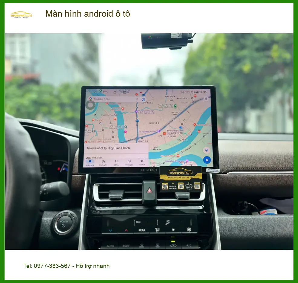 Chị Thảo lắp màn hình Android ô tô cho Kia Carnival tại Nhà Bè.