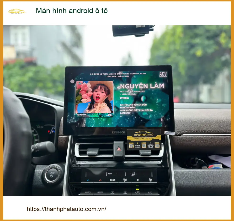 Chị Thảo lắp màn hình Android ô tô cho Kia Carnival tại Nhà Bè. ảnh thực tế 2
