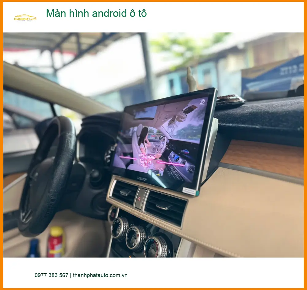 Cửa hàng lắp màn hình Android ô tô cho Anh Minh Ford Everest Bình Chánh ảnh thực tế 3