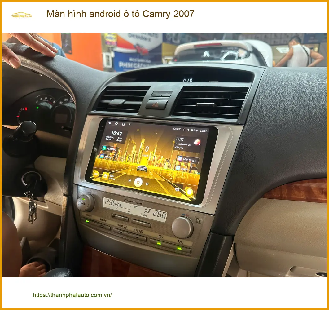 Anh Minh nâng cấp màn hình Android ô tô Camry 2007 tại Quận 5 ảnh thực tế 2