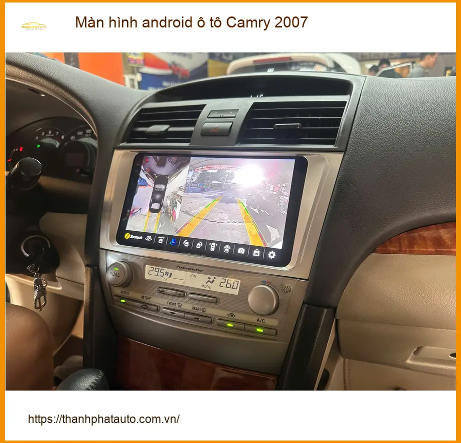 Anh Dũng lắp màn hình Android ô tô Camry 2007 tại Huyện Củ Chi ảnh thực tế 4