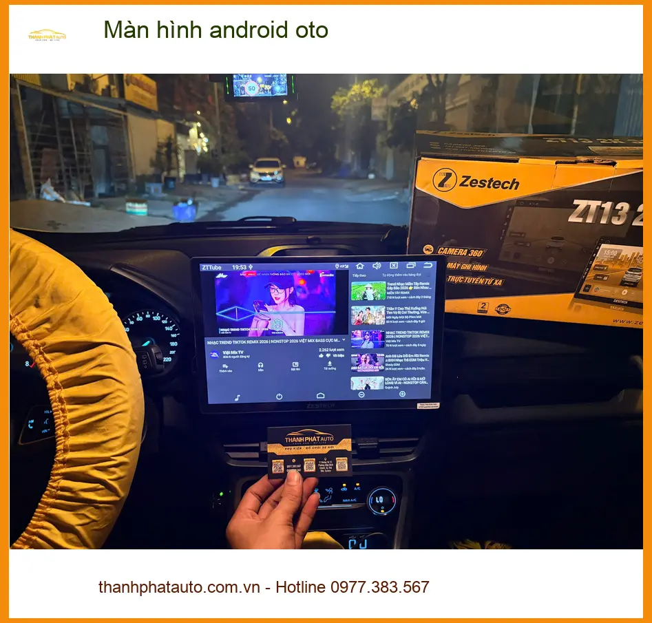 Anh Cường lắp màn hình Android ô tô cho Honda HR-V tại Quận 2 vì màn zin quá cũ ảnh thực tế 2