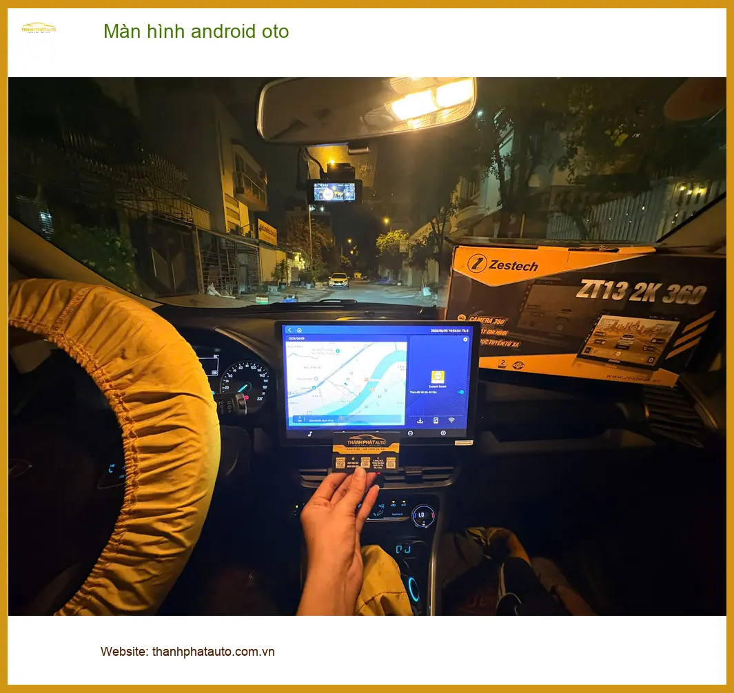Anh Khang nâng cấp màn hình Android ô tô cho Hyundai Accent ở Hóc Môn