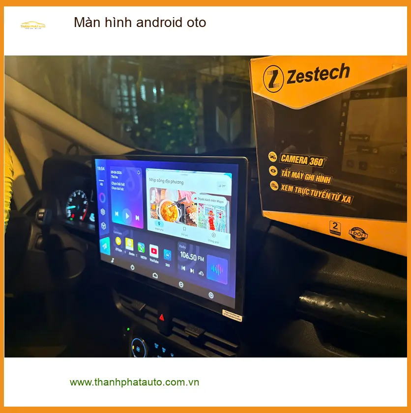Chị Thanh Vân nâng cấp màn hình Android ô tô Hyundai Santa Fe tại Quận 7 ảnh thực tế 5