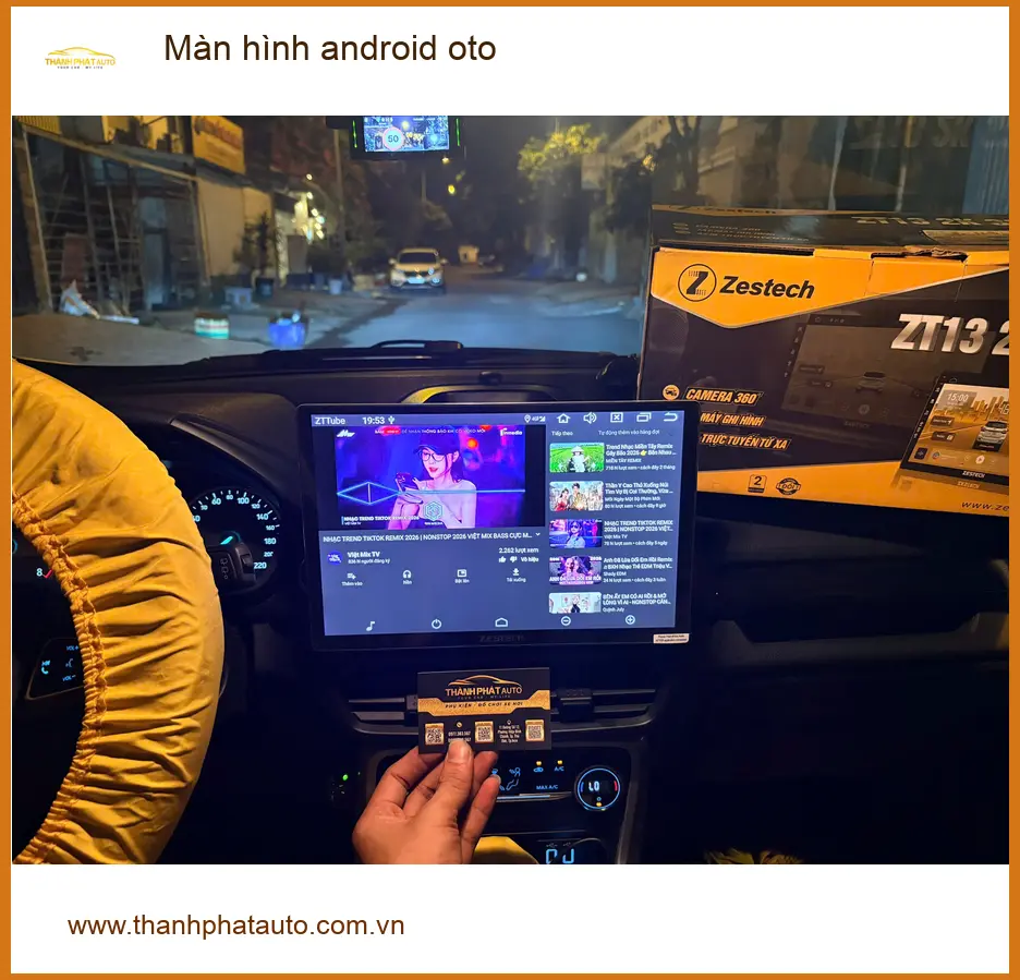 Chị Thảo lắp màn hình android oto cho Hyundai Accent tại Quận Bình Tân để giải trí ảnh thực tế 2