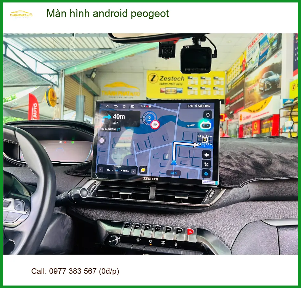 Chị Ngân nâng cấp màn hình Android Peugeot 5008 tại Quận 12 cho trải nghiệm thông minh ảnh thực tế 2