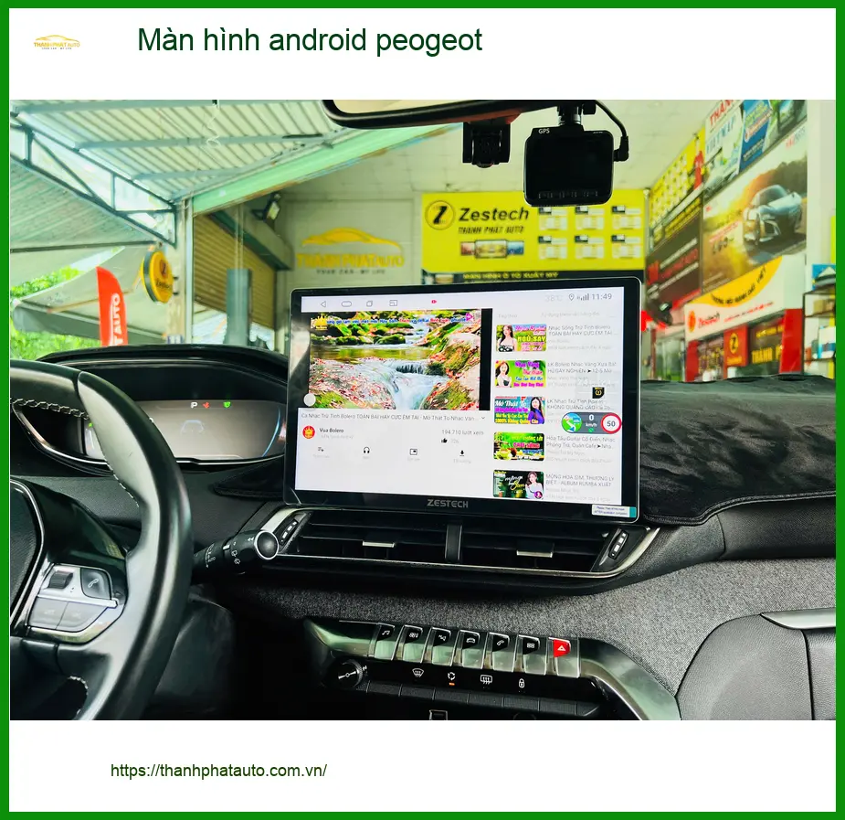 Anh Đạt lắp màn hình android Peugeot 3008 tại Hóc Môn nâng cấp tiện ích
