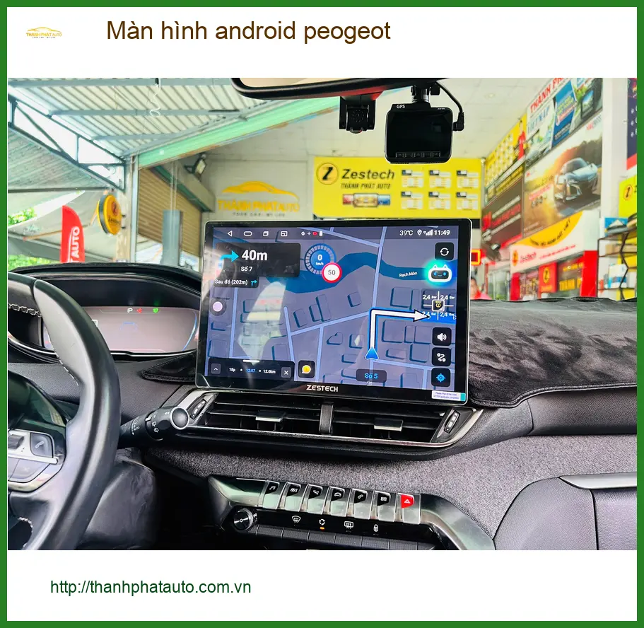 Anh Đạt lắp màn hình android Peugeot 3008 tại Hóc Môn nâng cấp tiện ích ảnh thực tế 2