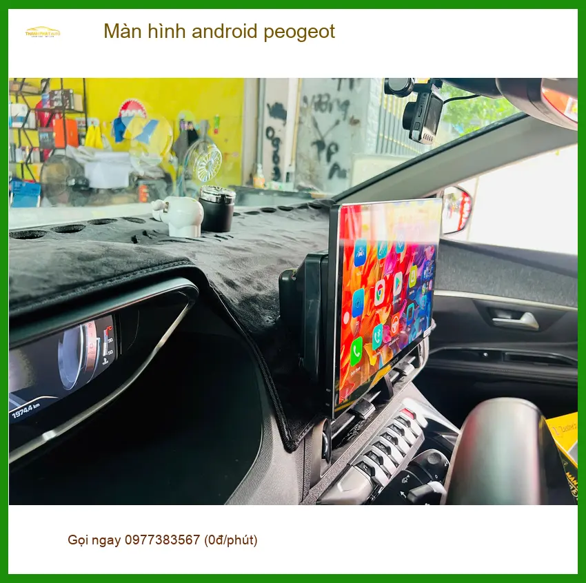 Anh Đạt lắp màn hình android Peugeot 3008 tại Hóc Môn nâng cấp tiện ích ảnh thực tế 4
